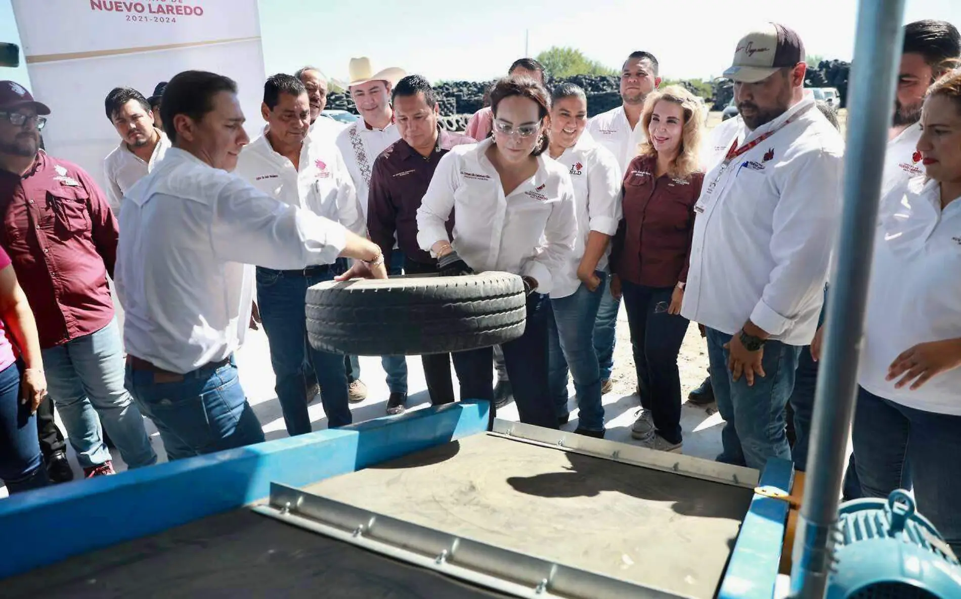 Nuevo Laredo estrena trituradora de llantas 